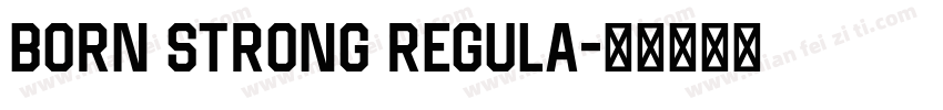 Born Strong Regula字体转换